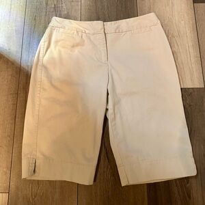 Liz Claiborne Audra Light Khaki Stone Shorts - size 4P